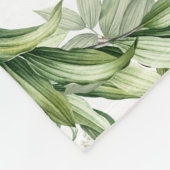 Blühende Olivenbäume Fleecedecke (Ecke)