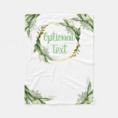 Blühende Olivenbäume Fleecedecke (Vorderseite)