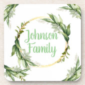 Blühende Olivenbäume Getränkeuntersetzer (Vorderseite)