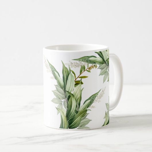 Blühende Olivenbäume Kaffeetasse (VorderseiteRechts)