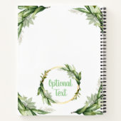 Blühende Olivenbäume Notizblock (Rückseite)