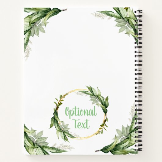 Blühende Olivenbäume Notizblock (Rückseite)