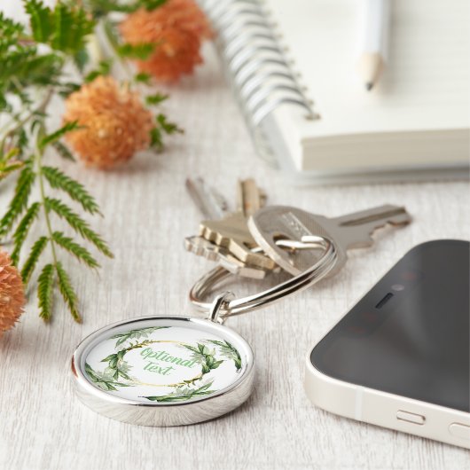 Blühende Olivenbäume Schlüsselanhänger (Seite)