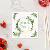 Blühende Olivenbäume Serviette (Beispiel)