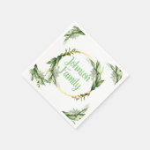 Blühende Olivenbäume Serviette (Ecke)