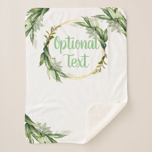 Blühende Olivenbäume Sherpadecke (Vorderseite)