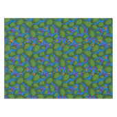 Blühende Opuntia auf blau Tischdecke (Vorderseite (Horizontal))