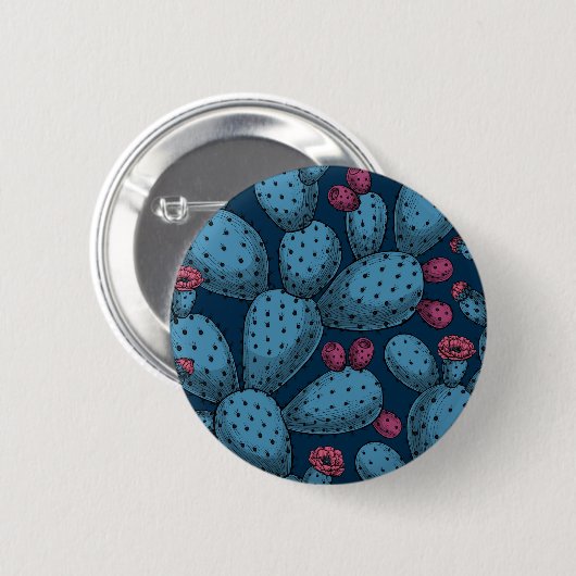 Blühende Opuntia Button (Vorne & Hinten)