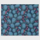 Blühende Opuntia Geschenkpapier (Flach)