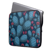 Blühende Opuntia Laptopschutzhülle (Vorderseite Links)