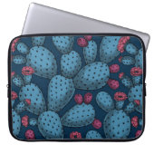 Blühende Opuntia Laptopschutzhülle (Vorderseite)