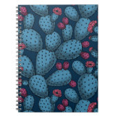 Blühende Opuntia Notizblock (Vorderseite)