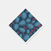 Blühende Opuntia Serviette (Ecke)