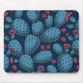 Blühende Opuntie Mousepad (Vorne)
