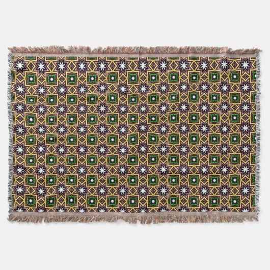 Blühende Orange Mandala Blume werfen Blanket Decke (Vorderseite)