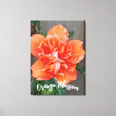 Blühende Orangenwerbung Leinwanddruck (Vorderseite)