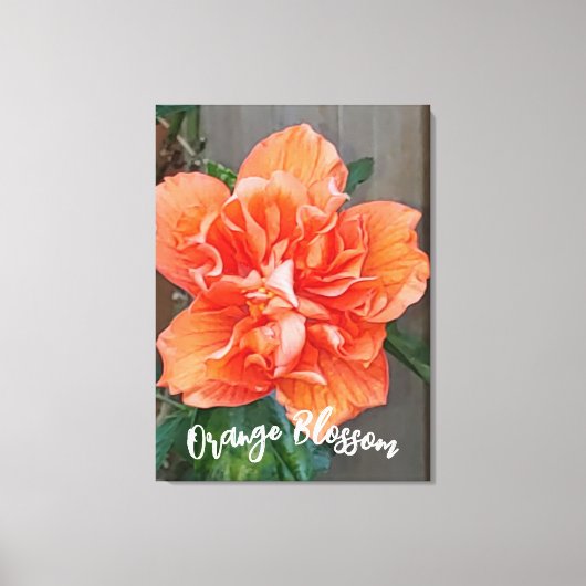 Blühende Orangenwerbung Leinwanddruck (Vorderseite)