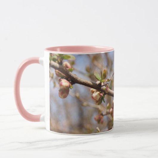 Blühende Orchard-Rosa Apfelbaum-Tasse Tasse (Links)