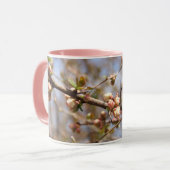 Blühende Orchard-Rosa Apfelbaum-Tasse Tasse (Vorderseite Links)