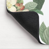 Blühende Pearl White Summer Floral Botanical Mousepad (Ecke)