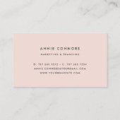 Blühende Peonie | Aquarellblume Visitenkarte (Rückseite)