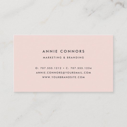 Blühende Peonie | Aquarellblume Visitenkarte (Rückseite)