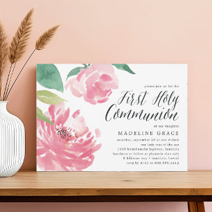 Blühende Peonie Erste Einladung zur Heiligen Kom