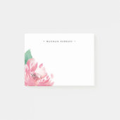 Blühende Peonie | PERSONALISIERT Post-it Klebezettel (Vorderseite)