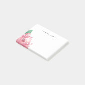 Blühende Peonie | PERSONALISIERT Post-it Klebezettel (angewinkelt)