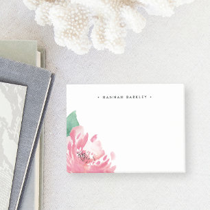 Blühende Peonie PERSONALISIERT Post-it Klebezettel