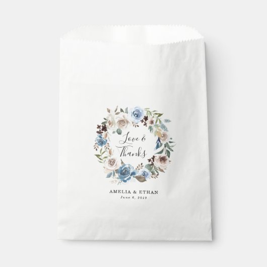 Blühende personalisierte Hochzeit der Schönheits-| Geschenktütchen (Vorderseite)