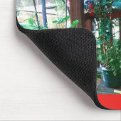 Blühende Pflanze auf Holzporen 3 Mousepad (Ecke)