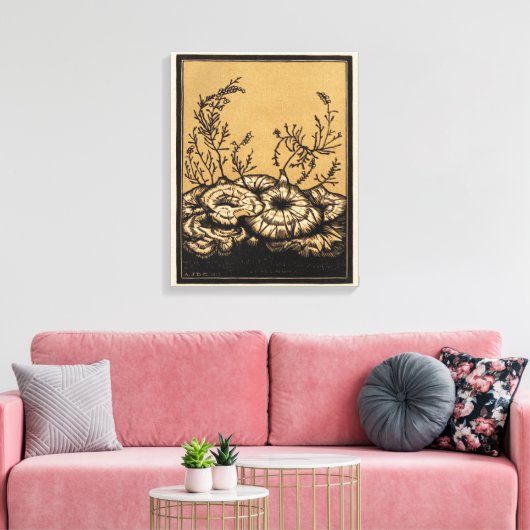 Blühende Pflanze Leinwanddruck (Insitu (Wohnzimmer))