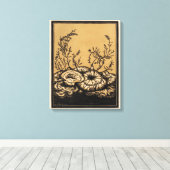 Blühende Pflanze Leinwanddruck (Insitu (Holzboden))