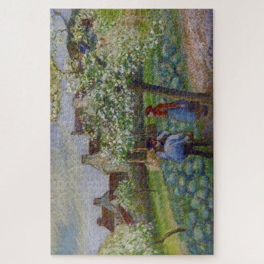 Blühende Pflaumenbäume 1890 von Camille Pissarro Puzzle (Vertikal)