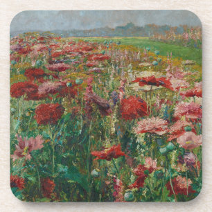 Blühende Poppies - Olga Wisinger-Florian Getränkeuntersetzer
