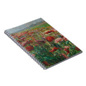 Blühende Poppies - Olga Wisinger-Florian Notizblock (Rechte Seite)