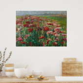 Blühende Poppies - Olga Wisinger-Florian Poster (Küche)
