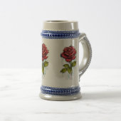 Blühende Potenzialstein-Tasse Bierglas (VorderseiteRechts)