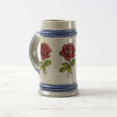 Blühende Potenzialstein-Tasse Bierglas (Vorderseite Links)