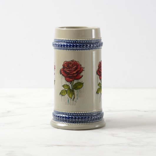 Blühende Potenzialstein-Tasse Bierglas (Mittel)