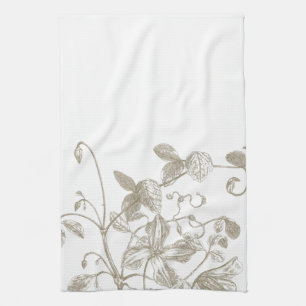 Blühende Rebe-botanisches Tee-Tuch Geschirrtuch