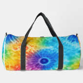 Blühende Regenbogen-Tie-Dye-Reise Duffle Bag (Vorderseite)