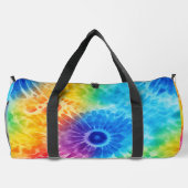 Blühende Regenbogen-Tie-Dye-Reise Duffle Bag (Rückseite)