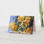 Blühende Regenbogenduschkarte Dankeskarte (Rückseite)