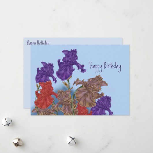 Blühende Reize. Feiertagskarte (Vorderseite/Rückseite Beispiel)