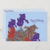 Blühende Reize. Feiertagskarte (Vorne/Hinten)