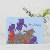 Blühende Reize. Feiertagskarte (Stehend Vorderseite)