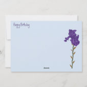 Blühende Reize. Feiertagskarte (Rückseite)