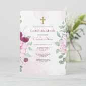 Blühende religiöse Einladung (Stehend Vorderseite)